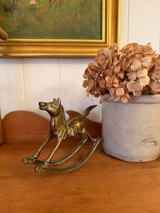 Brass Rocking Horse