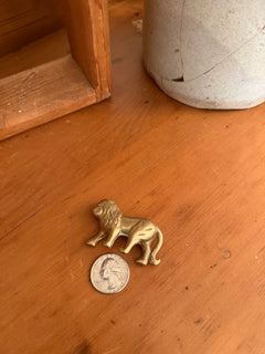 Mini Brass Lion