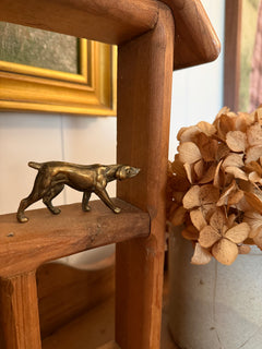 Mini Brass Hunting Dog
