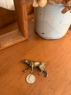 Mini Brass Hunting Dog