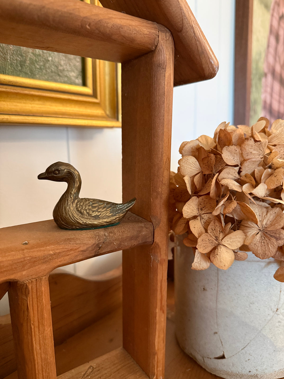 Mini Brass Duck w/ Patina