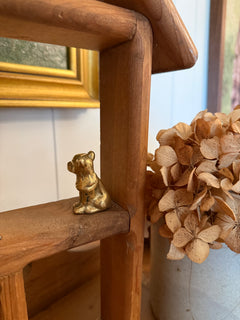 Mini Brass Sitting Dog