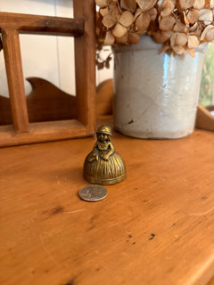 Mini Brass Lady Bell