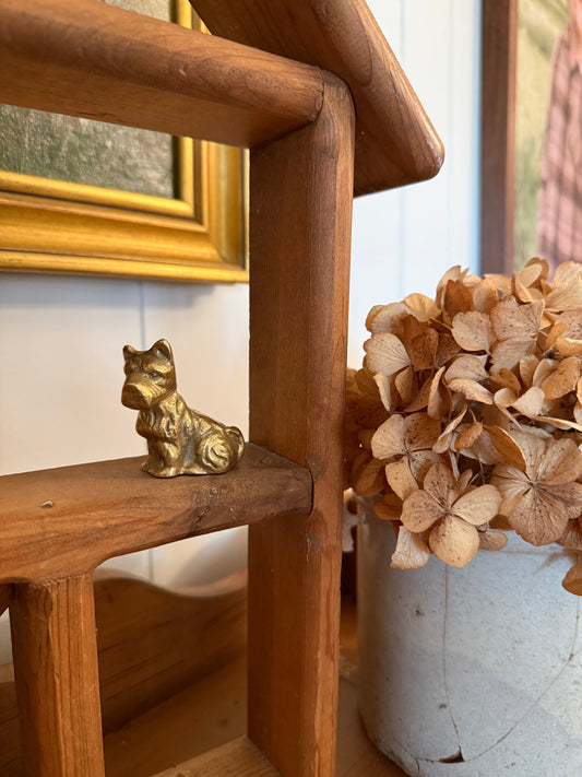Mini Brass Dog