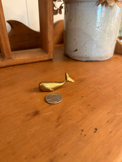 Mini Brass Whale