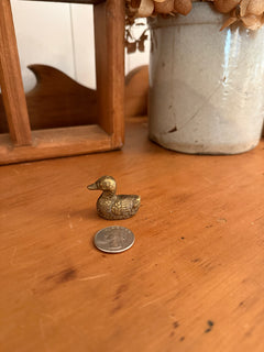 Mini Brass Detailed Duck