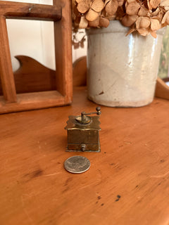 Mini Brass Coffee Grinder