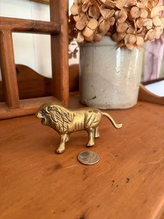 Small Brass Lion