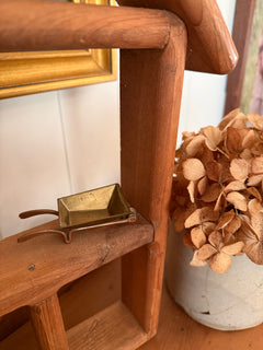 Mini Brass Wheelbarrow