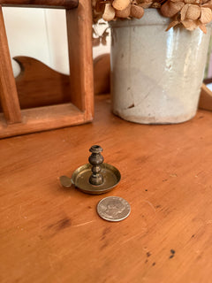 Mini Brass Candlestick Holder