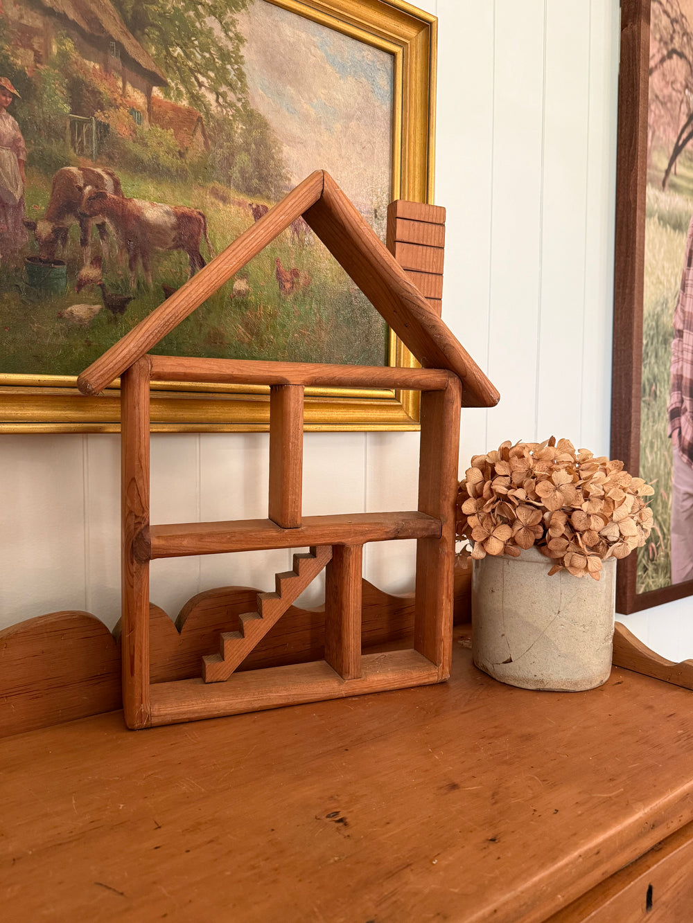 Wood House Trinket Shelf