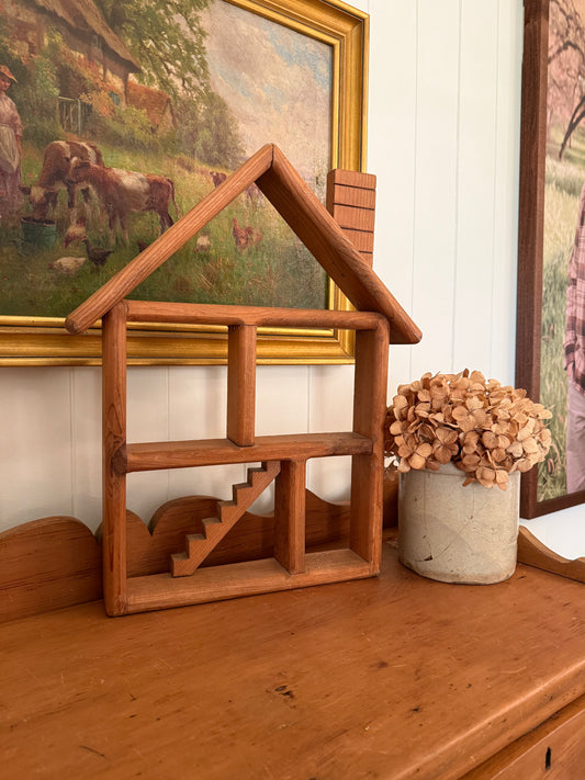 Wood House Trinket Shelf