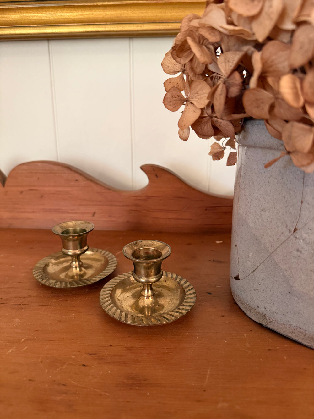 Pair of Brass Candlestick Holders