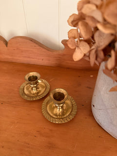Pair of Brass Candlestick Holders