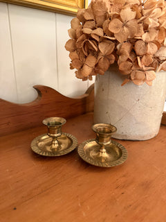 Pair of Brass Candlestick Holders