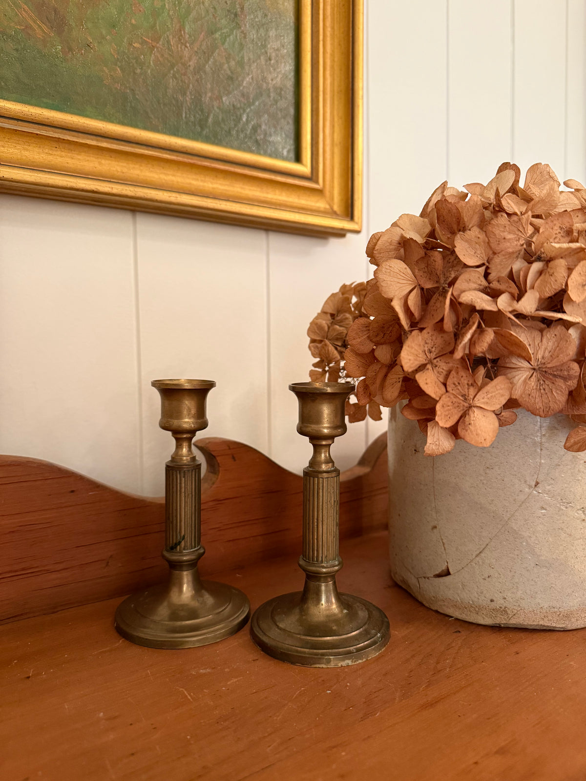 Pair of Brass Candlestick Holders