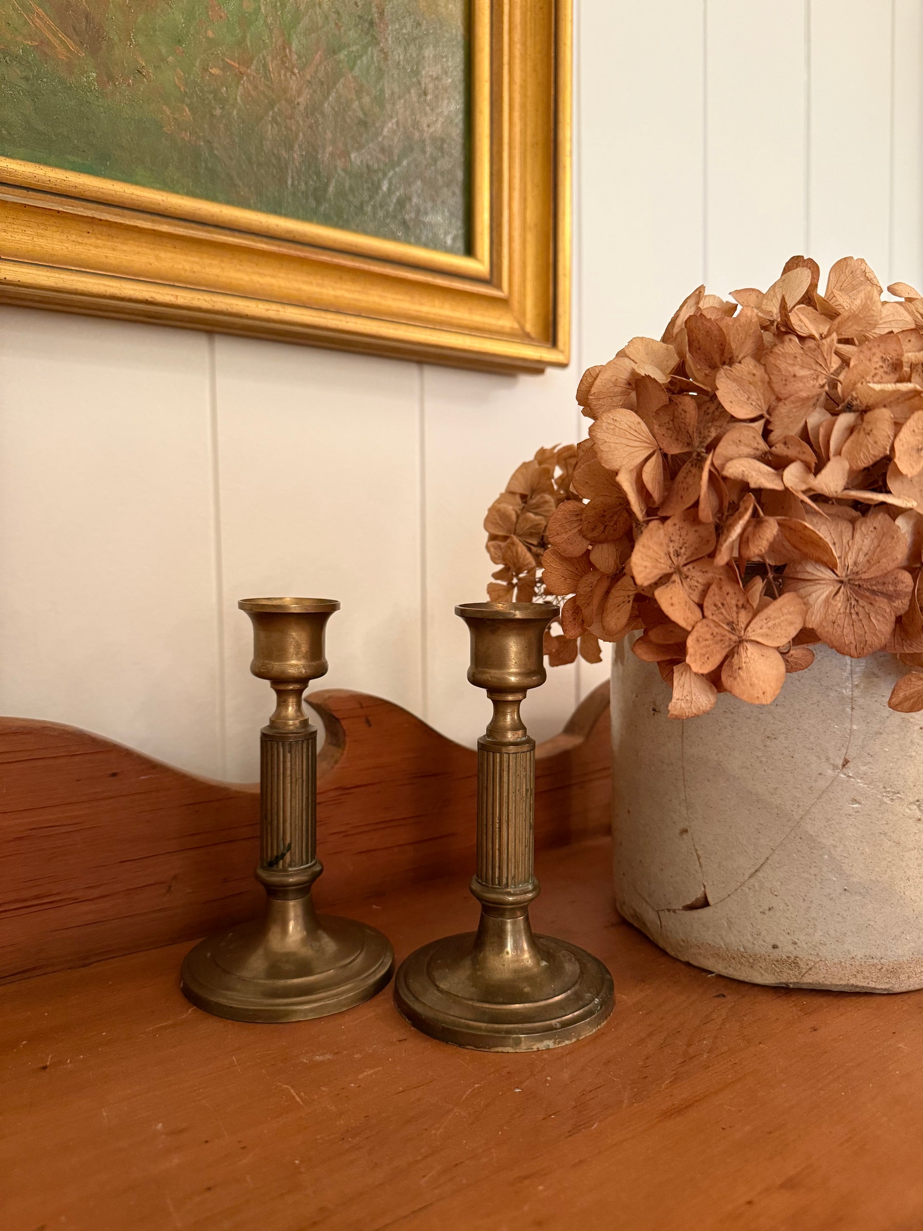 Pair of Brass Candlestick Holders