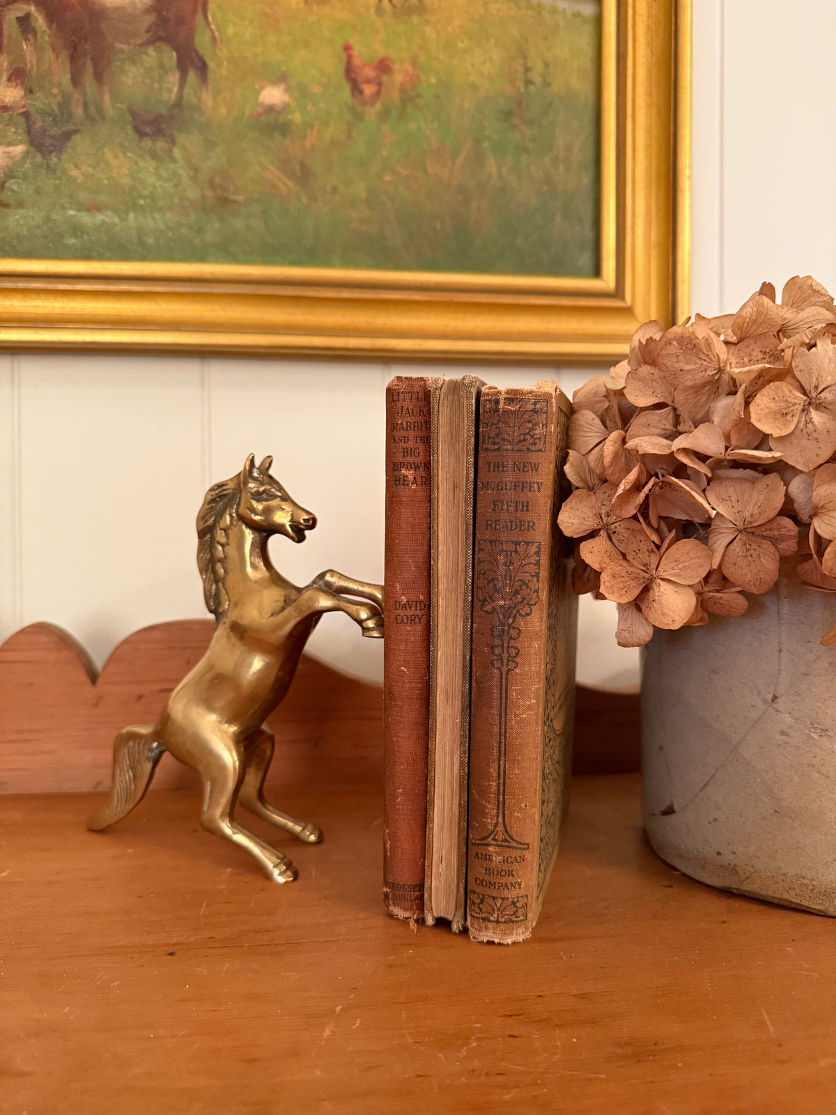 Brass Horse Bookend