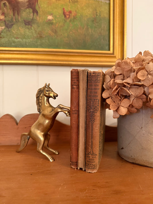 Brass Horse Bookend