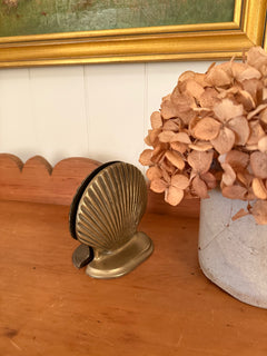 Brass Shell Bookends