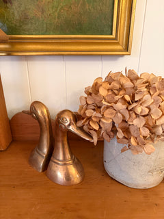 Brass Duck Bookends