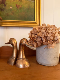 Brass Duck Bookends