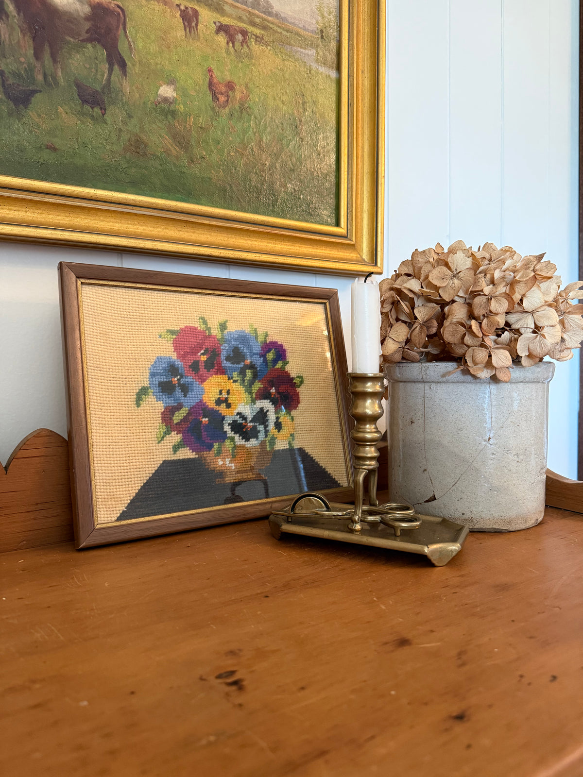 Floral Needlepoint