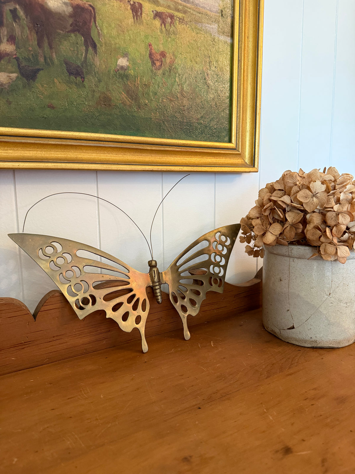 Brass Hanging Butterfly