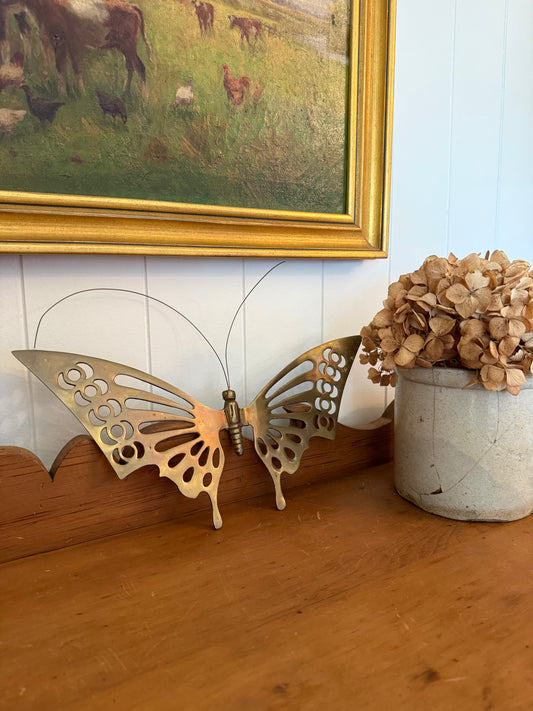 Brass Hanging Butterfly