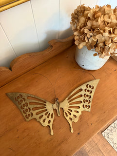 Brass Hanging Butterfly