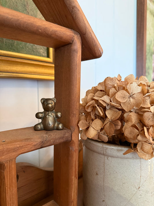 Mini Brass Teddy Bear