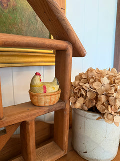 Hand painted Hen on Nest