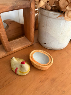 Hand painted Hen on Nest