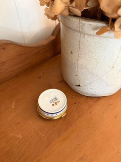 Floral Blue Trinket Box