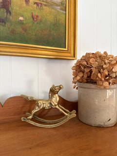 Brass Rocking Horse