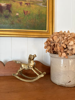 Brass Rocking Horse