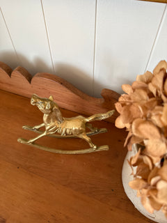 Brass Rocking Horse