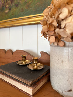 Set of Brass Candlestick Holders