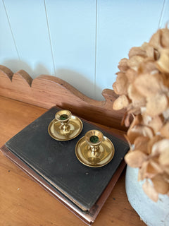 Set of Brass Candlestick Holders