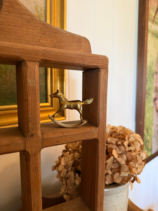 Mini Brass Rocking Horse