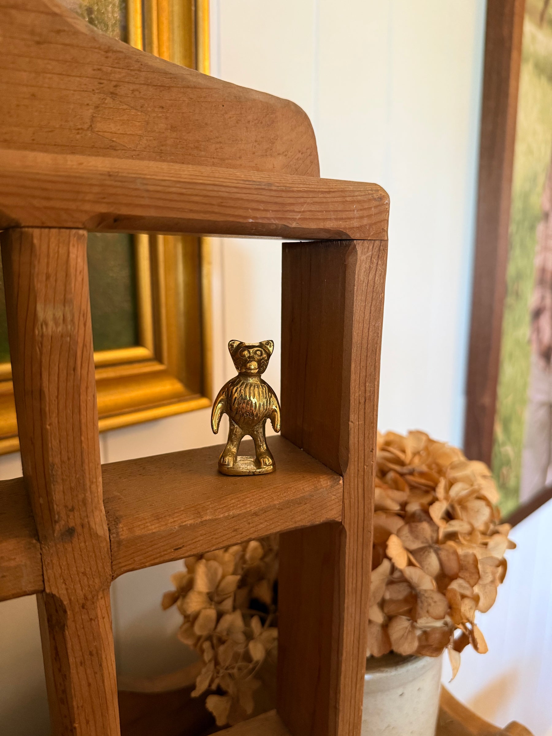 Mini Brass Standing Bear