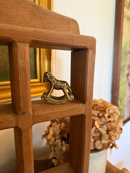 Mini Brass Rocking Horse