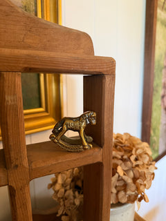 Mini Brass Rocking Horse