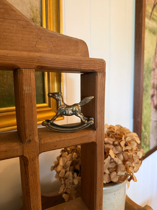 Mini Brass Rocking Horse
