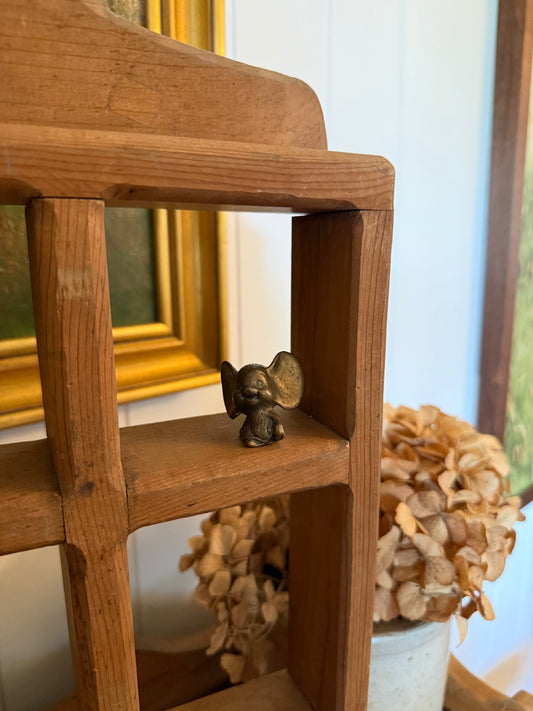 Mini Brass Smiling Mouse