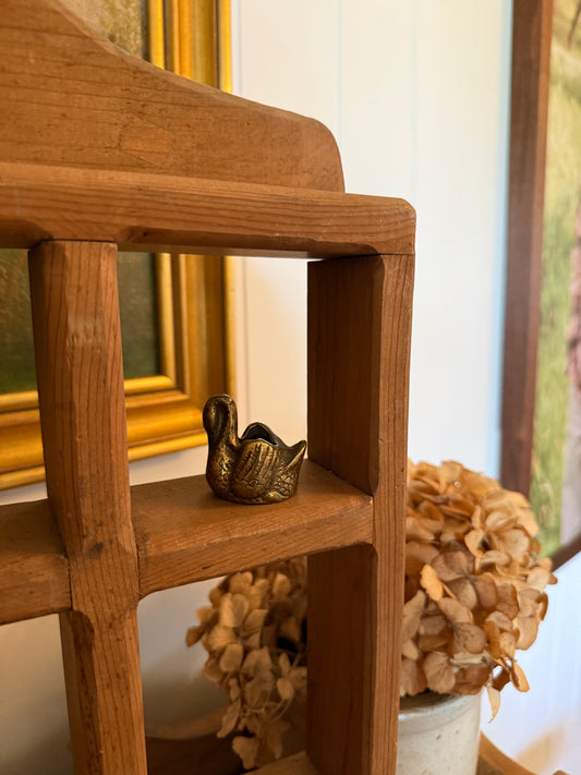 Mini Brass Swan