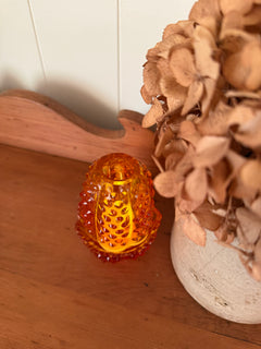 Fenton Amberina Hobnail Fairy Lamp