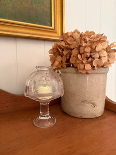 Clear Pedestal Fairy Lamp