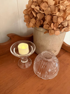 Clear Pedestal Fairy Lamp