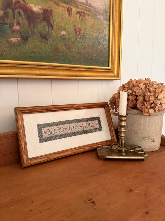 Bless this Home Cross Stitch